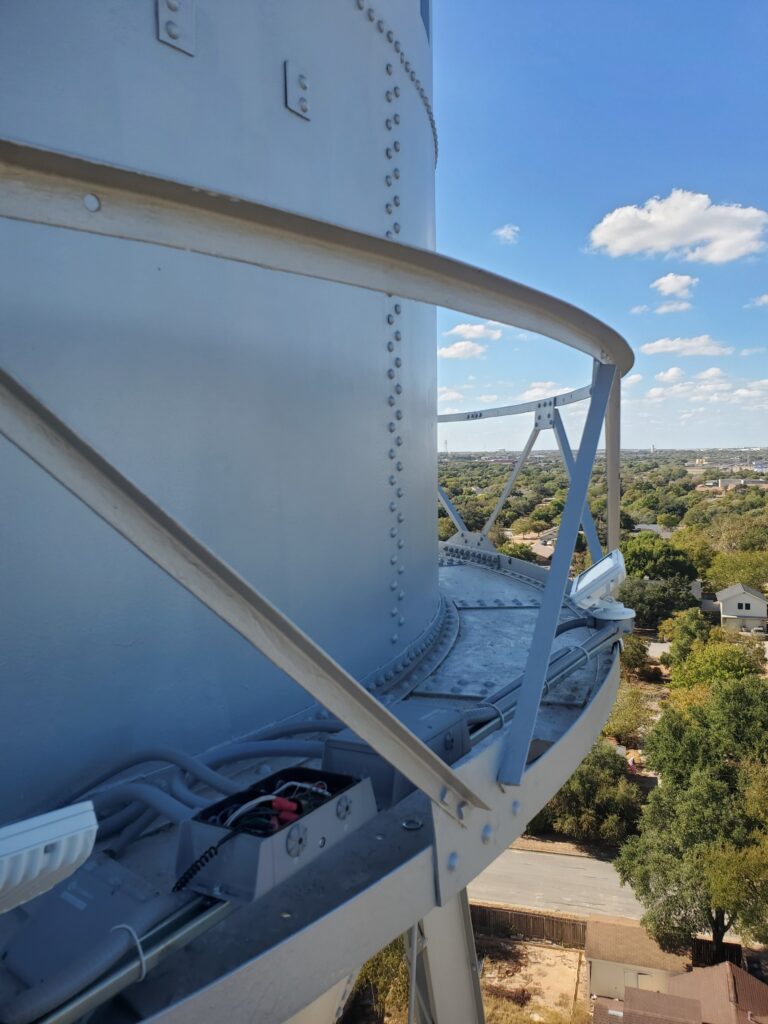 Pflugerville Historic water tower LED lighting retrofit by Smart Solutions